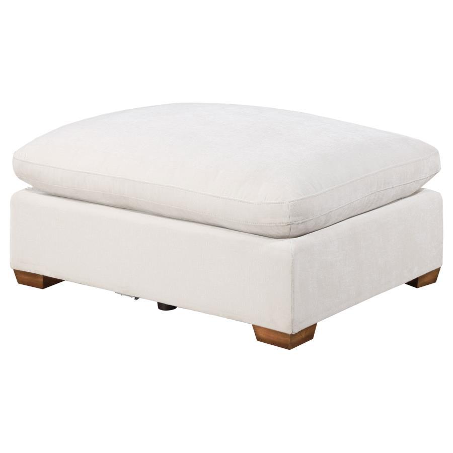 Lakeview Rectangular Upholstered Ottoman Brown 551466 AND Ivory 551463 - Venini Furniture 