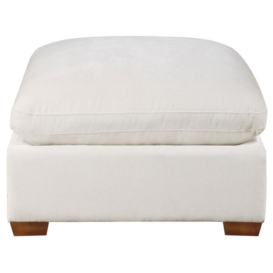 Lakeview Rectangular Upholstered Ottoman Brown 551466 AND Ivory 551463 - Venini Furniture 