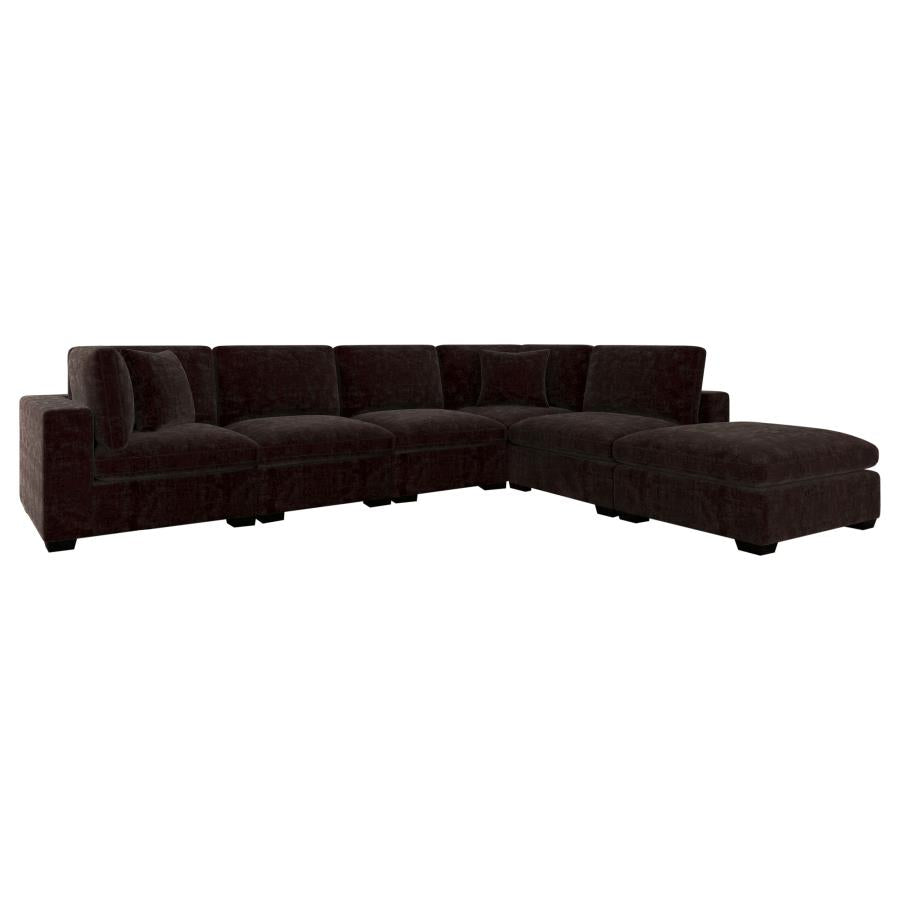 Lakeview 6-piece Upholstered Modular Sectional Sofa Brown 551464-SET AND Ivory 551461-SET - Venini Furniture 