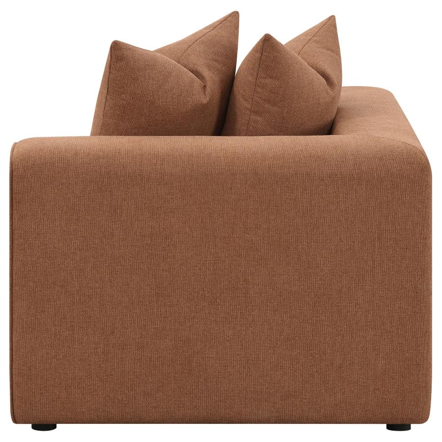Jennifer Upholstered Corner Chair Terracotta 551592 AND Grey 551595