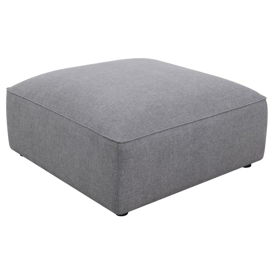 Jennifer Square Upholstered Ottoman Terracotta 551593 AND Grey 551596 - Venini Furniture 