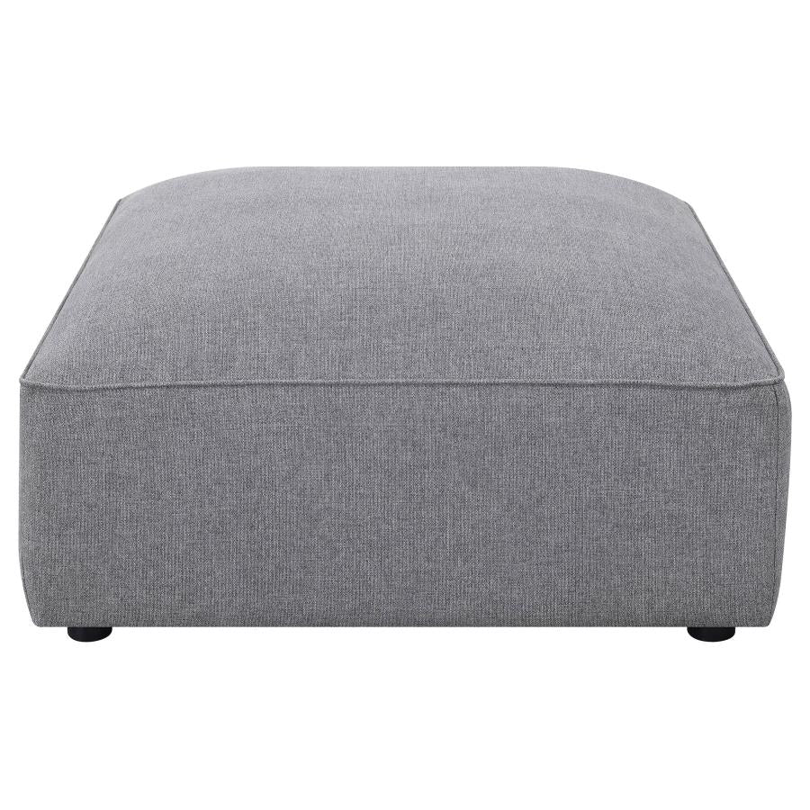 Jennifer Square Upholstered Ottoman Terracotta 551593 AND Grey 551596 - Venini Furniture 