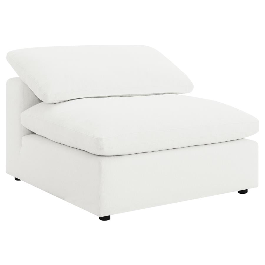 Raleigh Boucle Upholstered Modular Sectional Ivory - Venini Furniture 