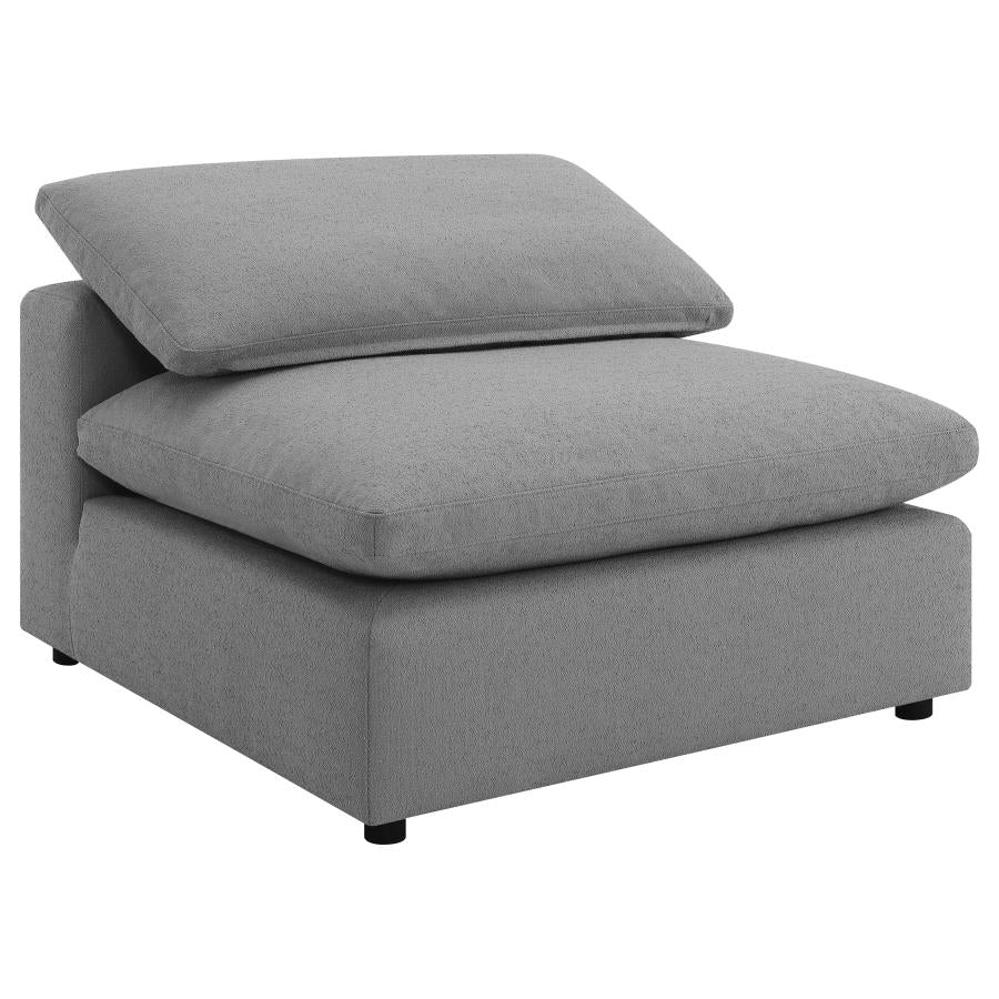 Raleigh Boucle Upholstered Modular Sectional Grey   551754-SETA - Venini Furniture 