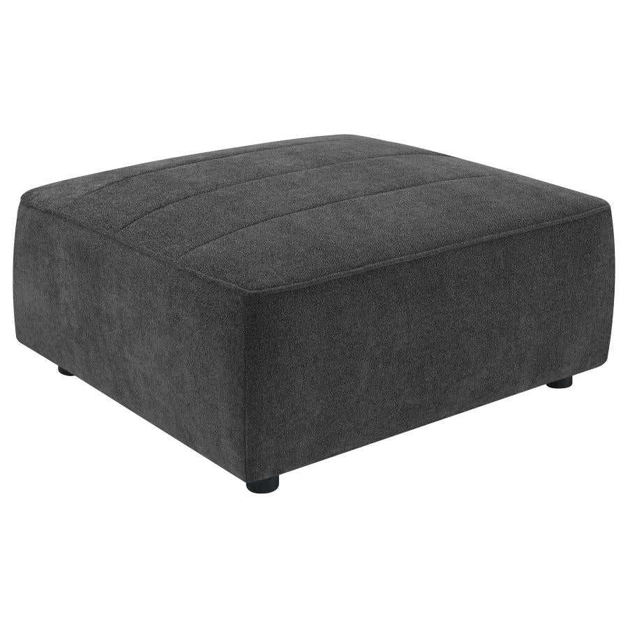 Sunny Upholstered Ottoman Chair Natural 551623 AND Dark Charcoal 552083 - Venini Furniture 