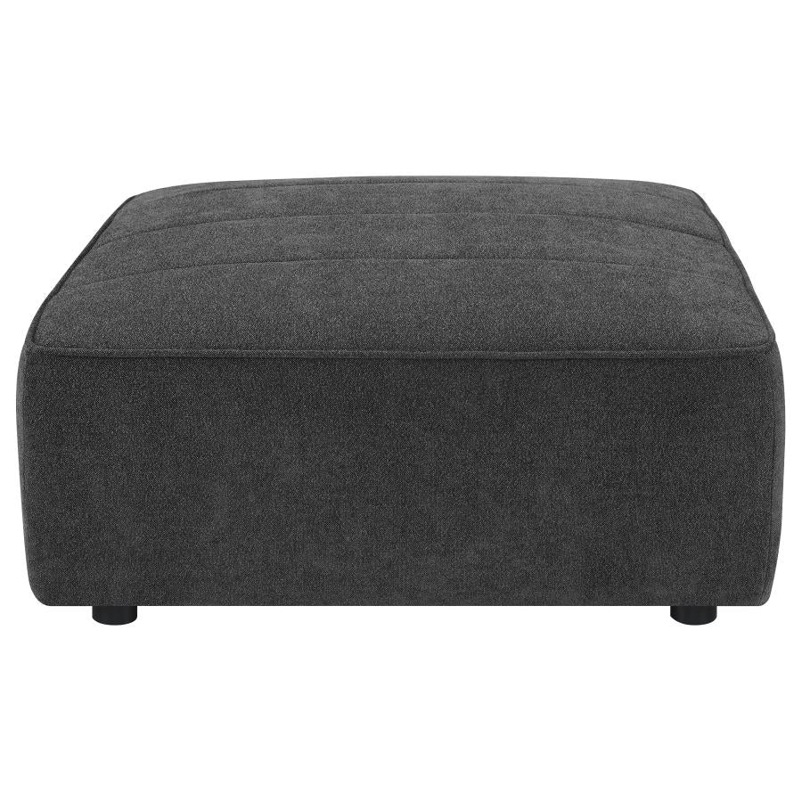 Sunny Upholstered Ottoman Chair Natural 551623 AND Dark Charcoal 552083 - Venini Furniture 