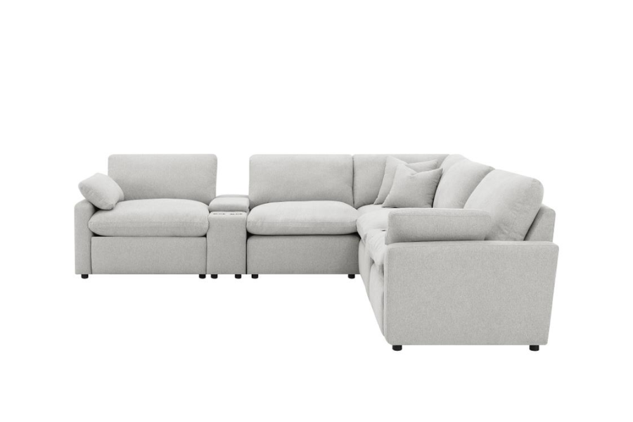 Collins 7-piece Modular Power Reclining Sectional Grey 609560P-SETA Comming Soon