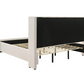 Alamosa Boucle Upholstered Eastern King Platform Bed White 310078KE