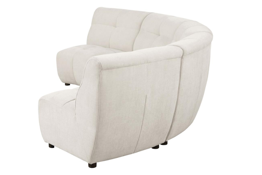 Charlotte 5-piece Upholstered Modular Sectional Sofa Ivory 551300-S5