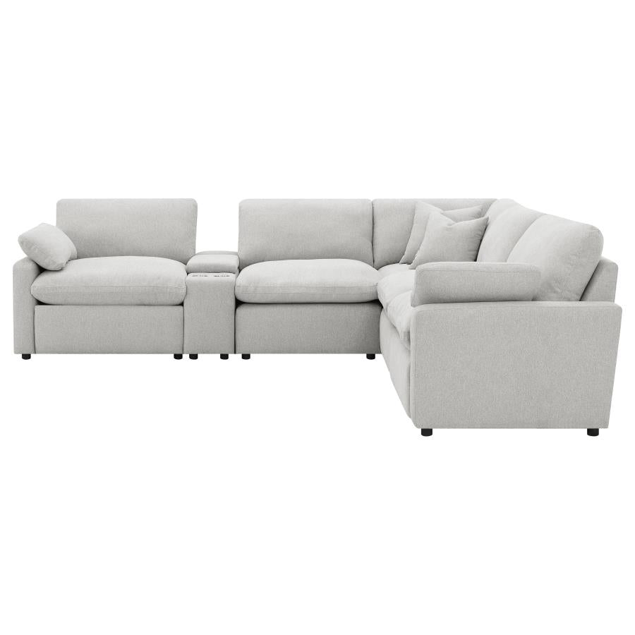 Collins 6-piece Modular Power Reclining Sectional Grey 609560P-SET & Dark Grey 609530P-SET - Venini Furniture 