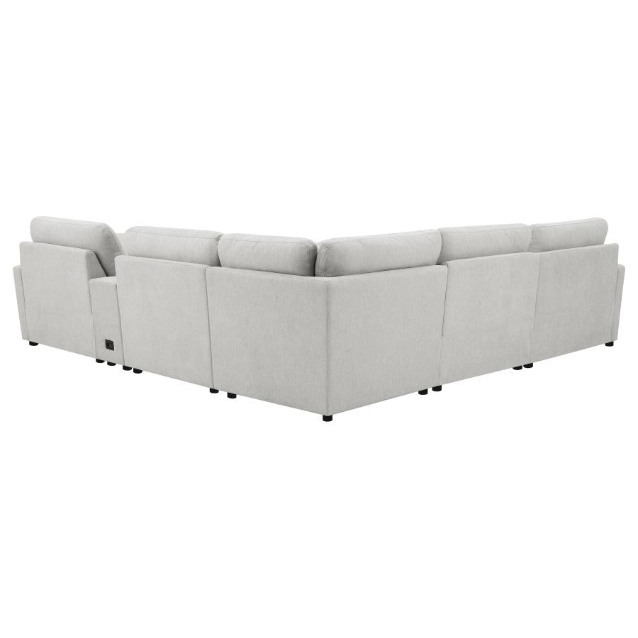 Collins 6-piece Modular Power Reclining Sectional Grey 609560P-SET & Dark Grey 609530P-SET - Venini Furniture 