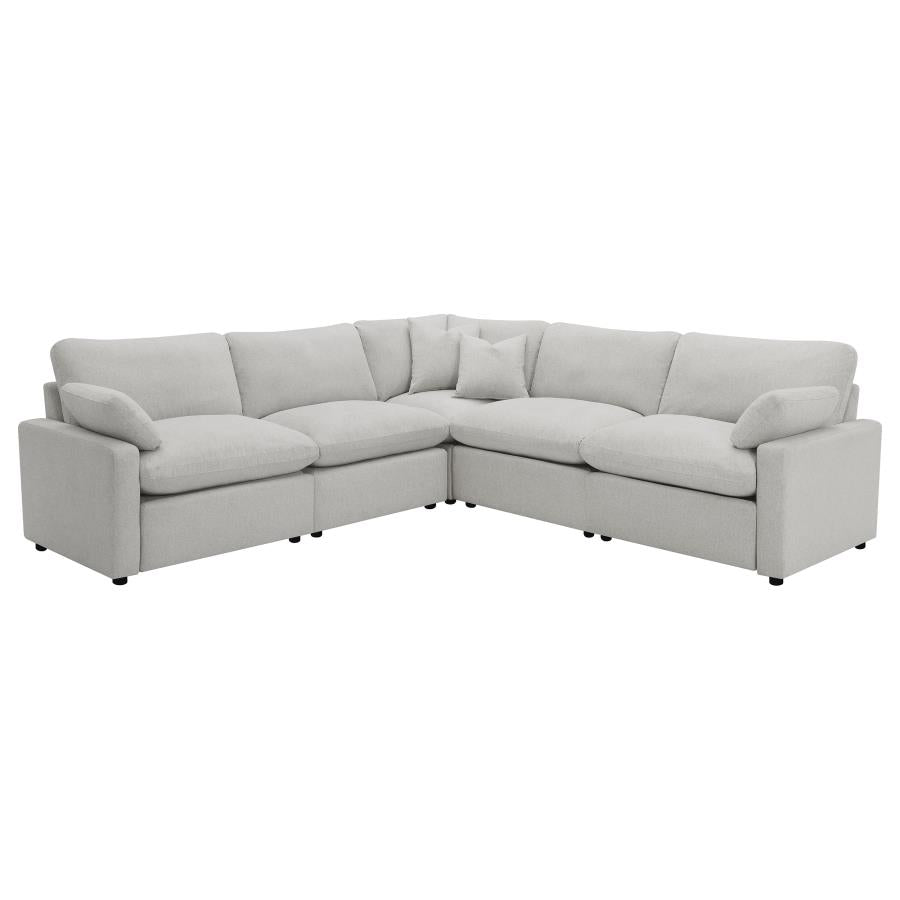 Collins 5-piece Modular Power Reclining Sectional Grey 609560P & Dark Grey 609530P - Venini Furniture 