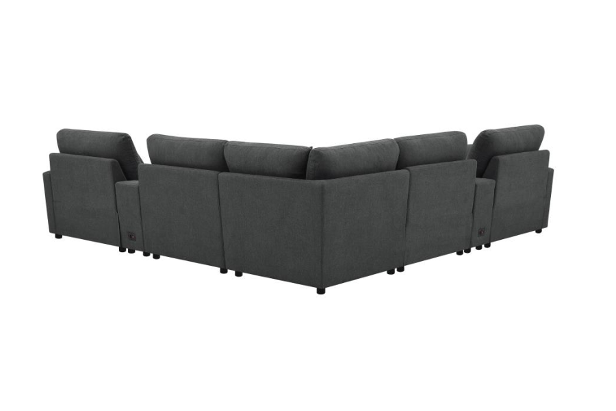 Collins 7-piece Modular Power Reclining Sectional Grey 609560P-SETA Comming Soon