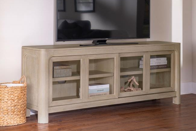 Solano 71-inch 2-door TV Stand Media Console Weathered Mango 723483
