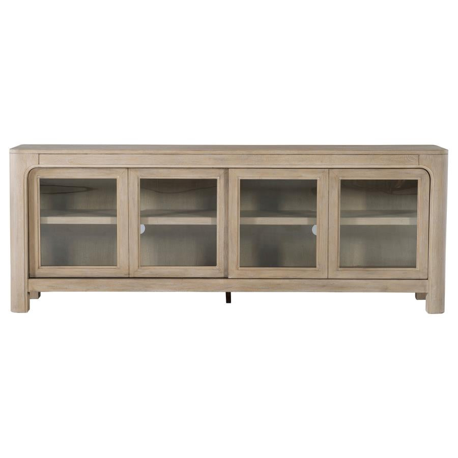 Solano 71-inch 2-door TV Stand Media Console Weathered Mango 723483