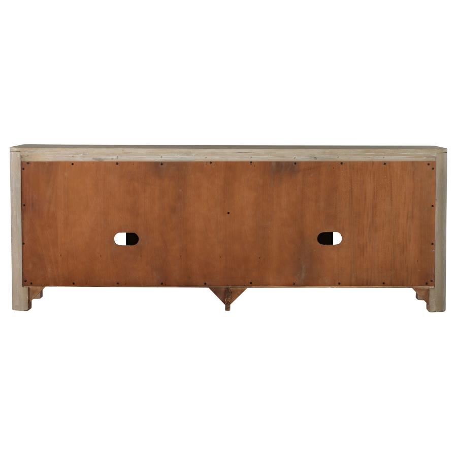 Solano 71-inch 2-door TV Stand Media Console Weathered Mango 723483