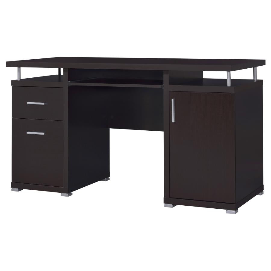 Tracy 2-drawer Computer Desk White 800108 - Venini Furniture 
