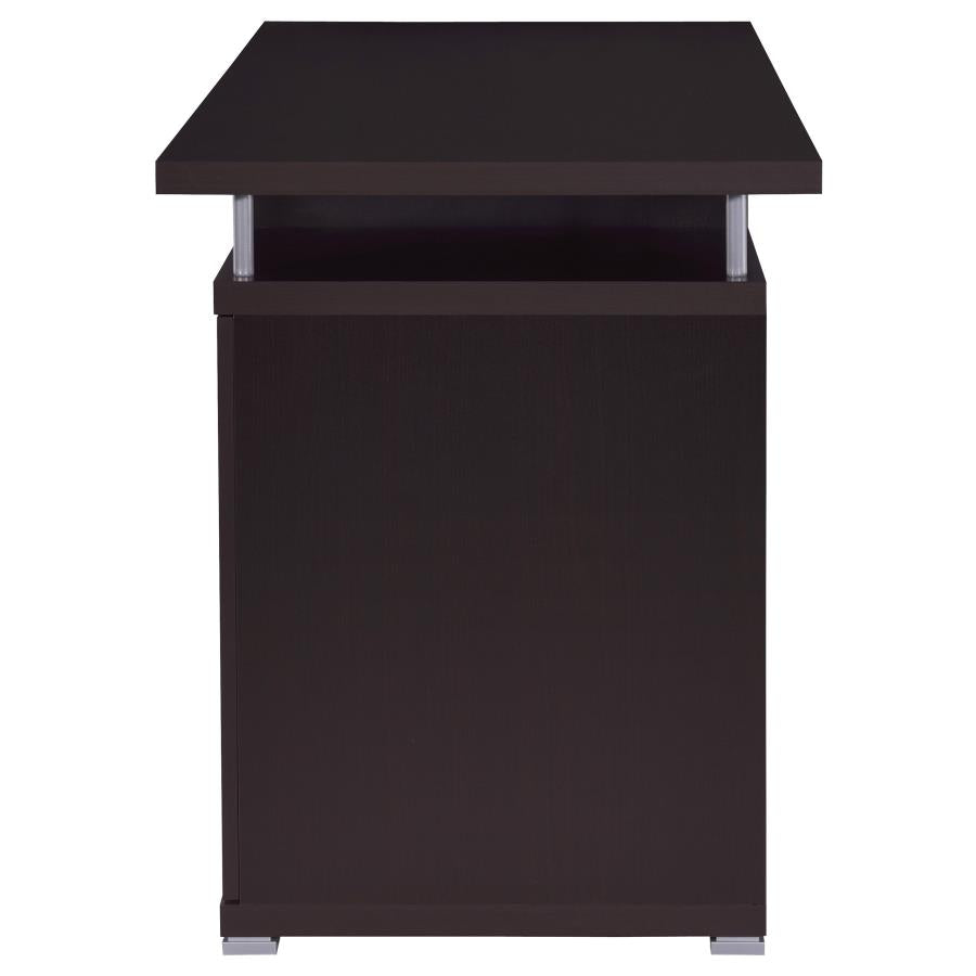 Tracy 2-drawer Computer Desk White 800108 - Venini Furniture 