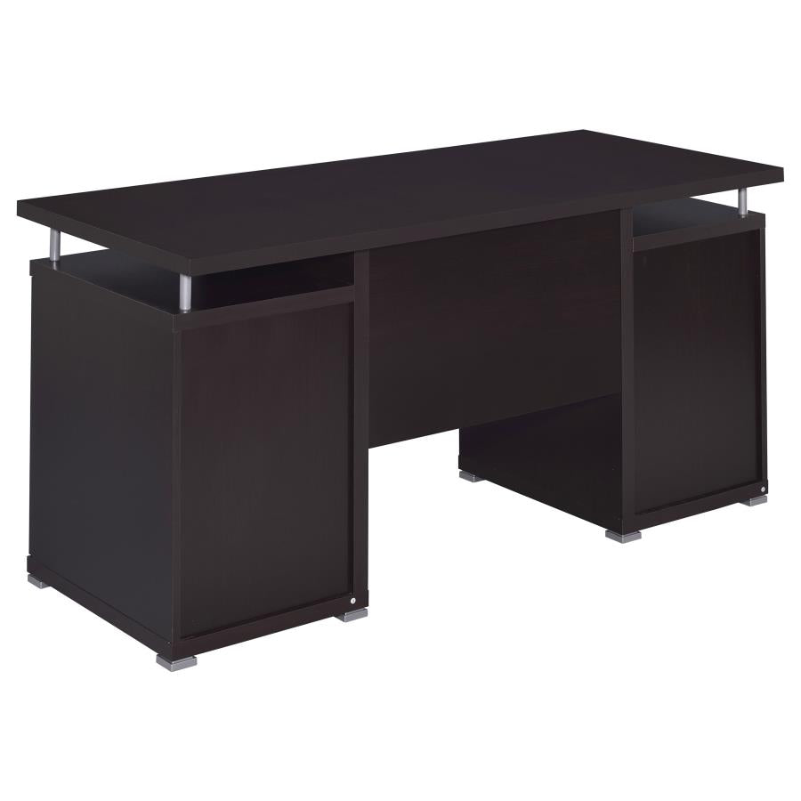 Tracy 2-drawer Computer Desk White 800108 - Venini Furniture 