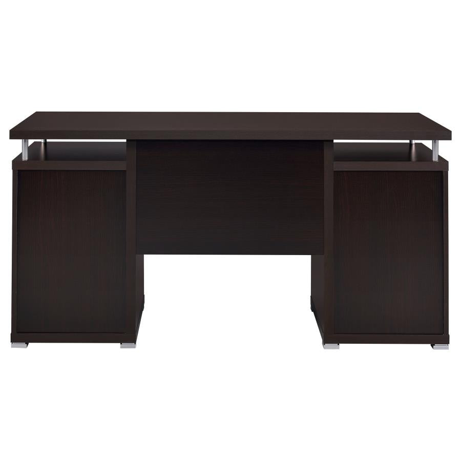 Tracy 2-drawer Computer Desk White 800108 - Venini Furniture 