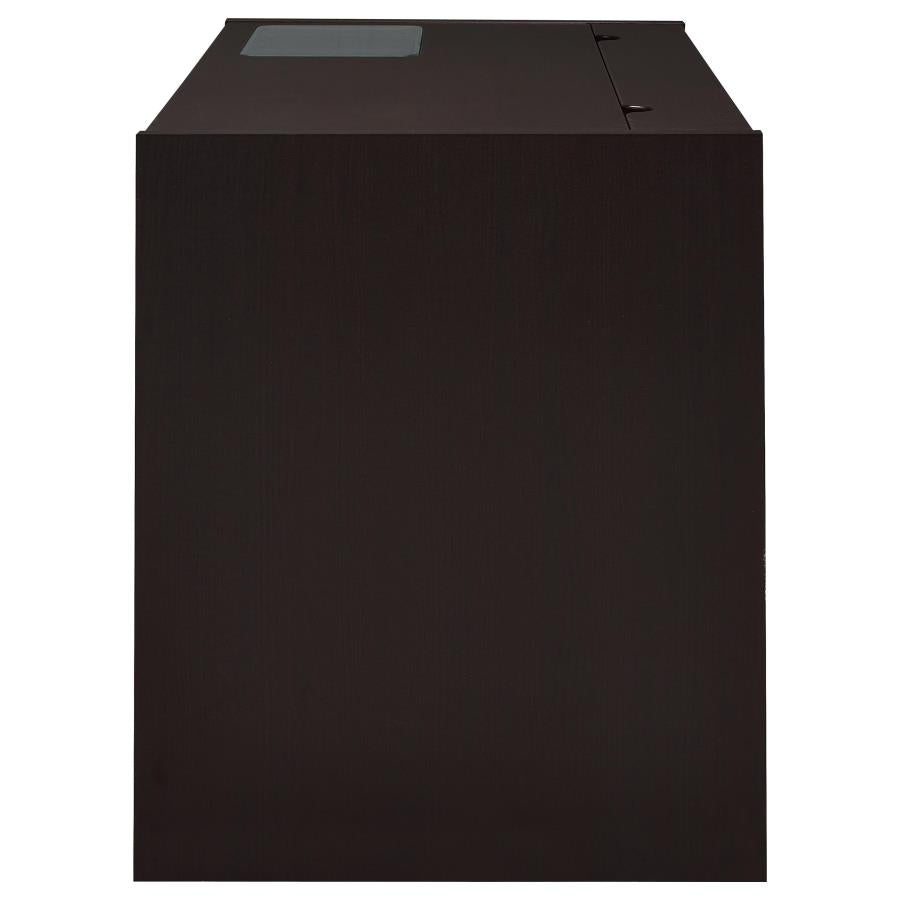 Halston 47-inch 3-drawer Connect-it Office Desk Cappuccino 800702 - Venini Furniture 