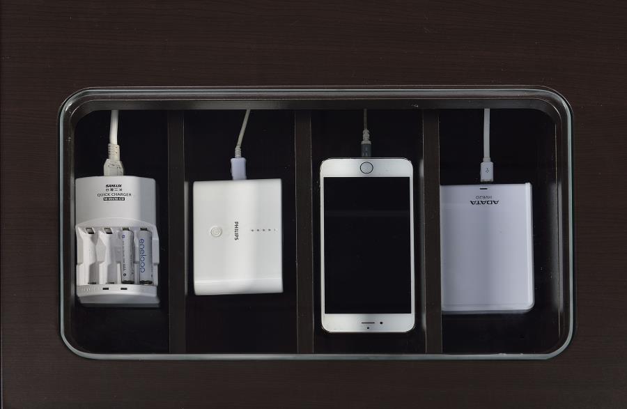 Halston 47-inch 3-drawer Connect-it Office Desk Cappuccino 800702 - Venini Furniture 