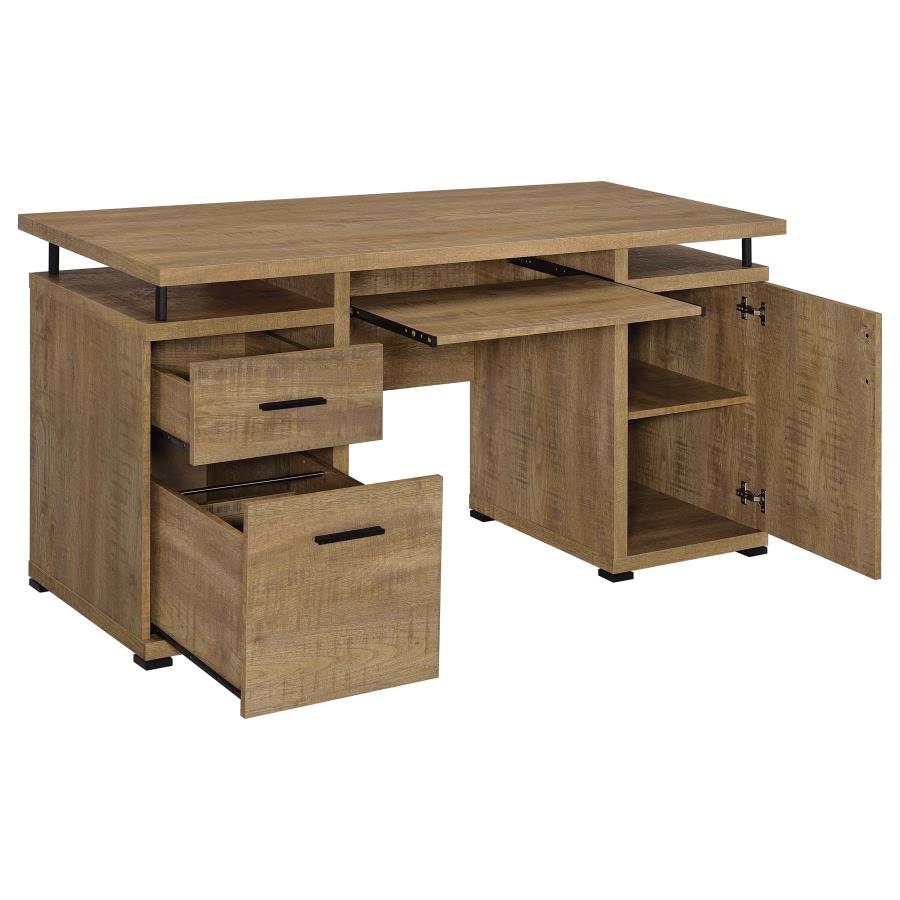 Tracy 2-drawer Computer Desk White 800108 - Venini Furniture 