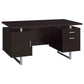 Escritorio de oficina con almacenamiento rectangular Lawtey Cappuccino 801521 
