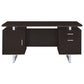 Escritorio de oficina con almacenamiento rectangular Lawtey Cappuccino 801521 