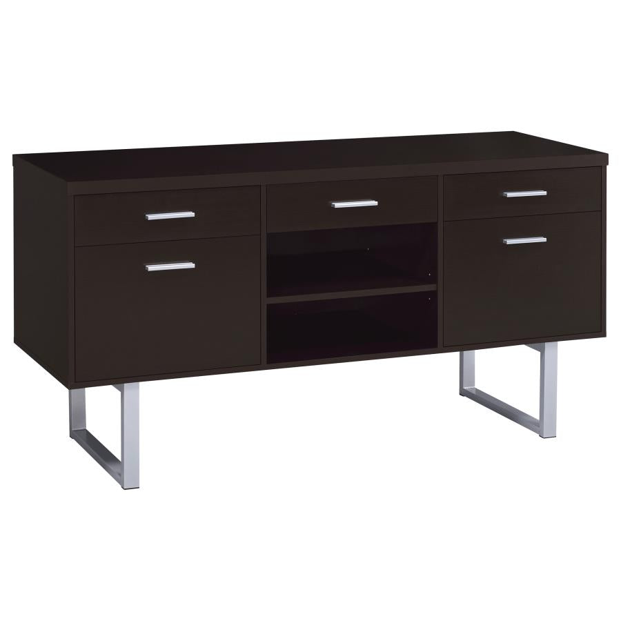 Lawtey 5-drawer Home Office Storage Credenza Cappuccino 801522