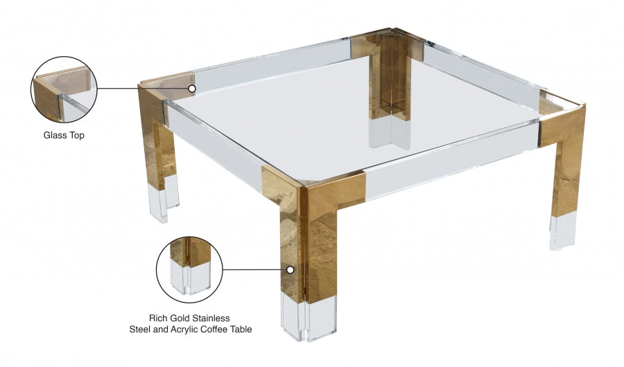 Casper Square Coffee Table SKU: 200-CT