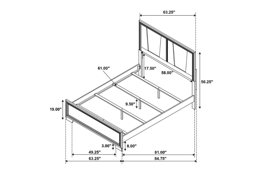 Janine 4-piece Queen Bedroom Set Grey 223551Q-S4 Coming Soon