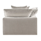 Sereen Fabric Corner Chair with 2 Pillows