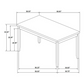 Barlow 6-piece Rectangular Dining Table Set Grey and Black 150366