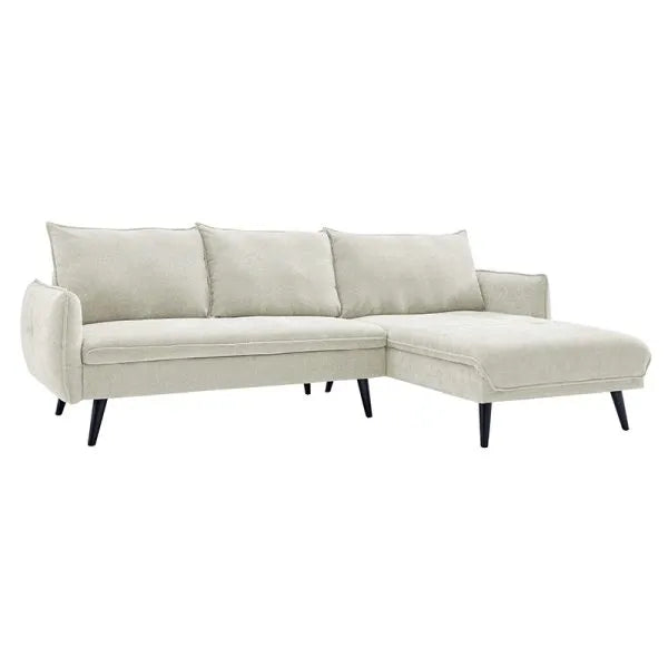 PARIS Sectional Right or Left in Beige, Light Gray or Dark Gray.