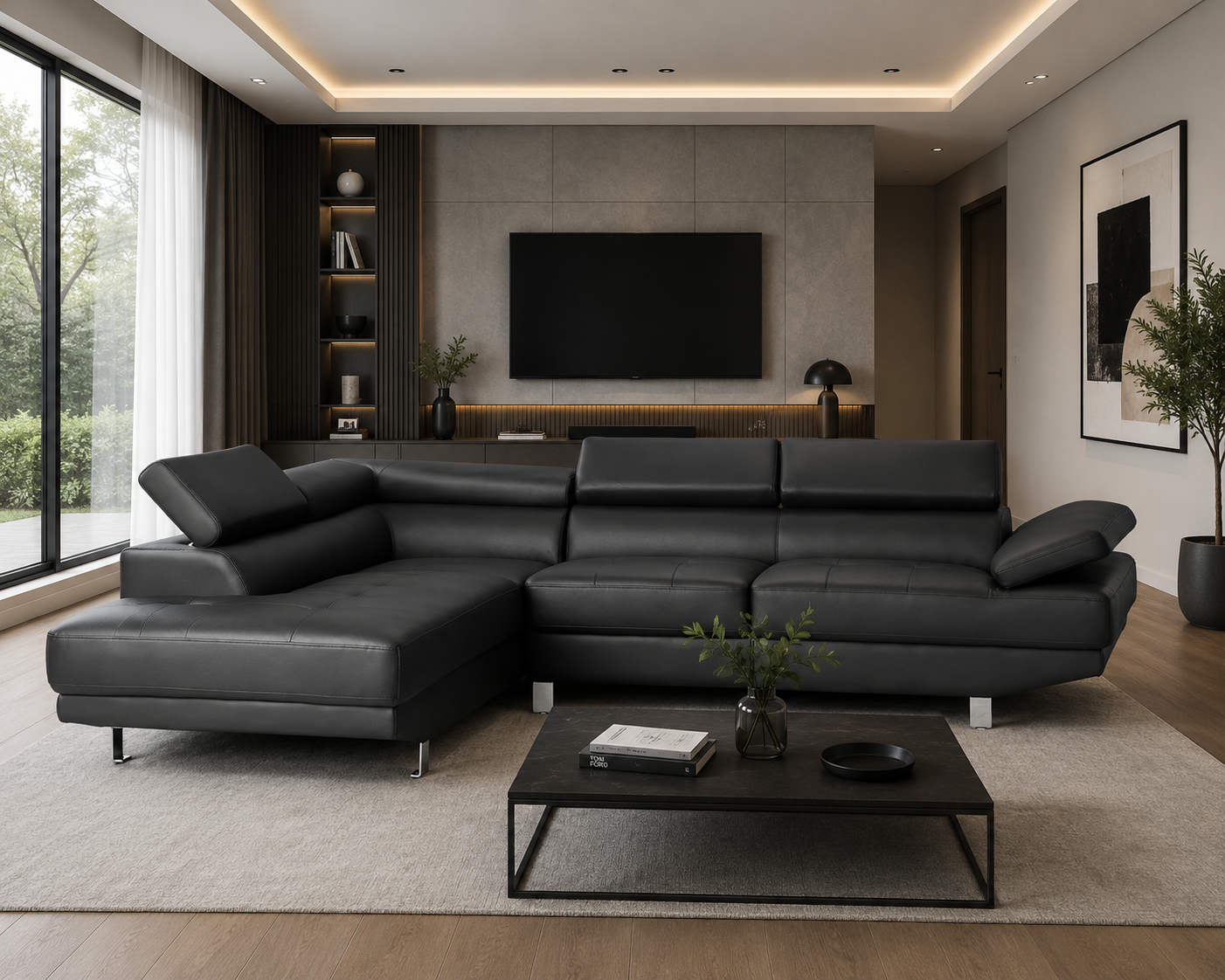 Mykonos XL Right or Left in Black, Gray or White.