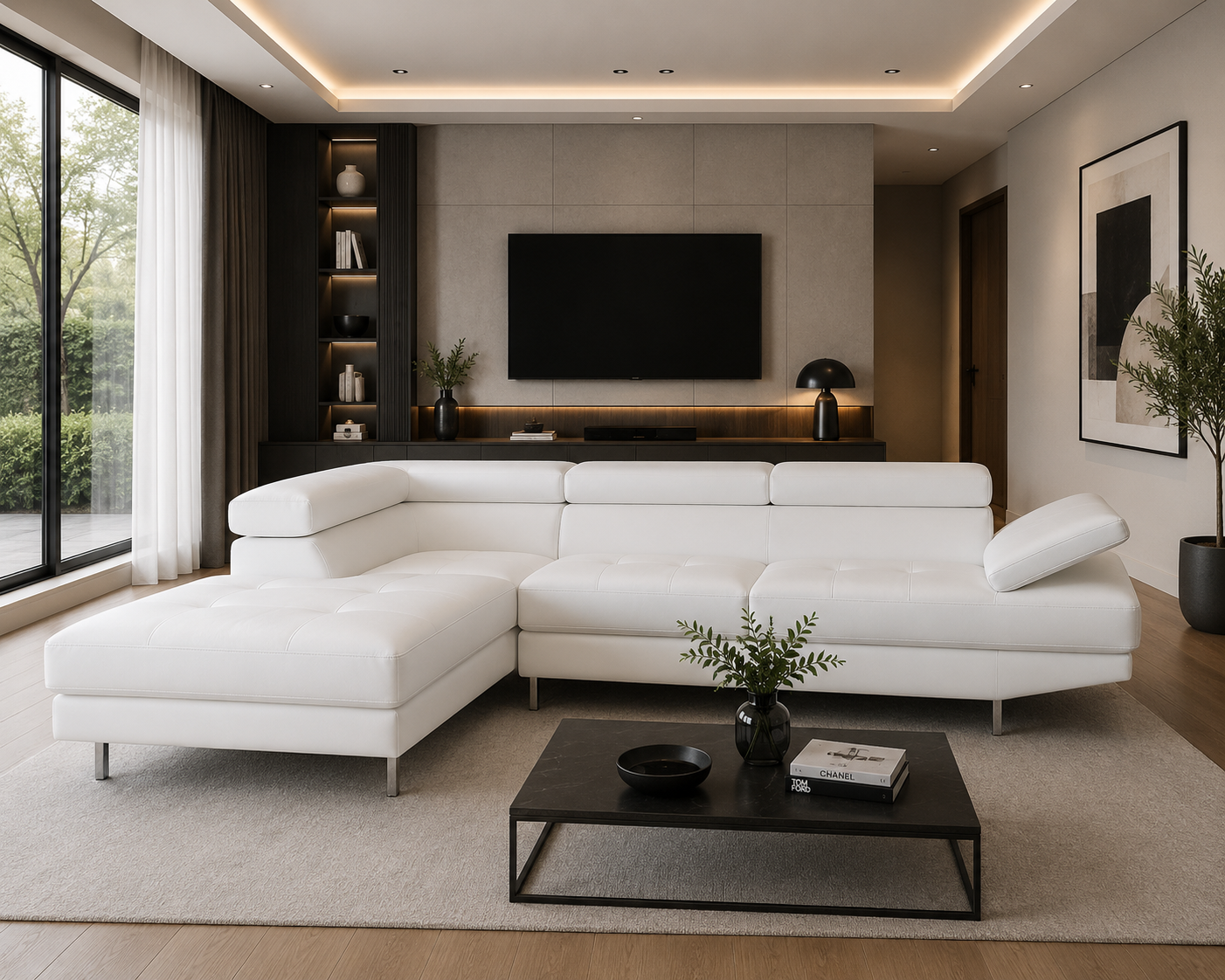 Mykonos XL Right or Left in Black, Gray or White.