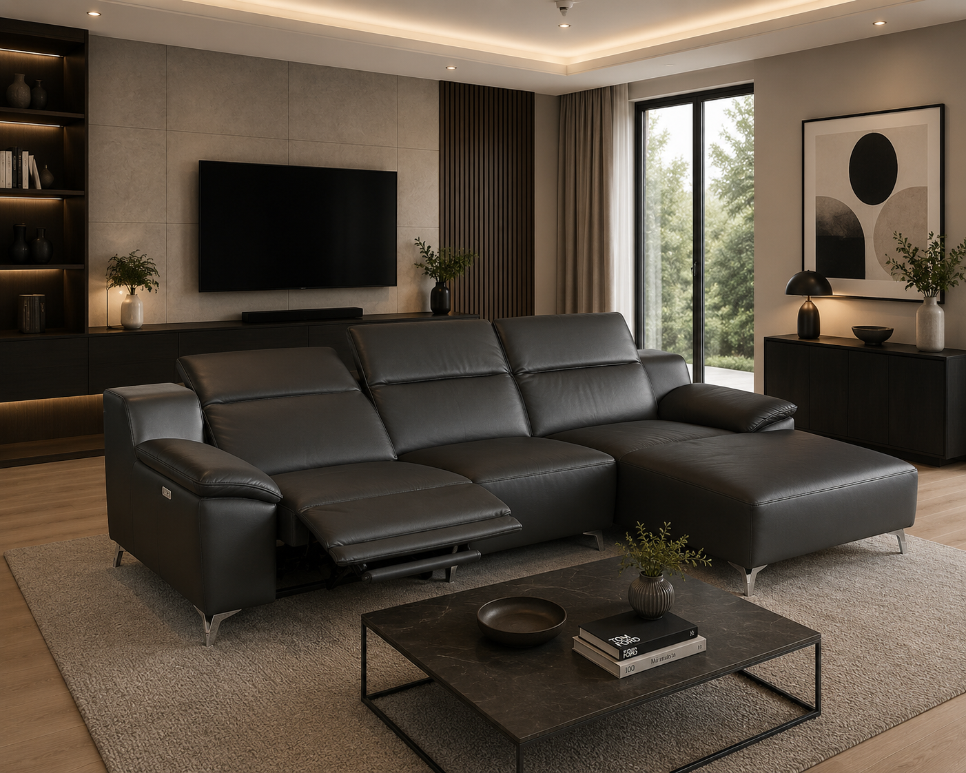 Melanie sectional Gray or Black RIGHT
