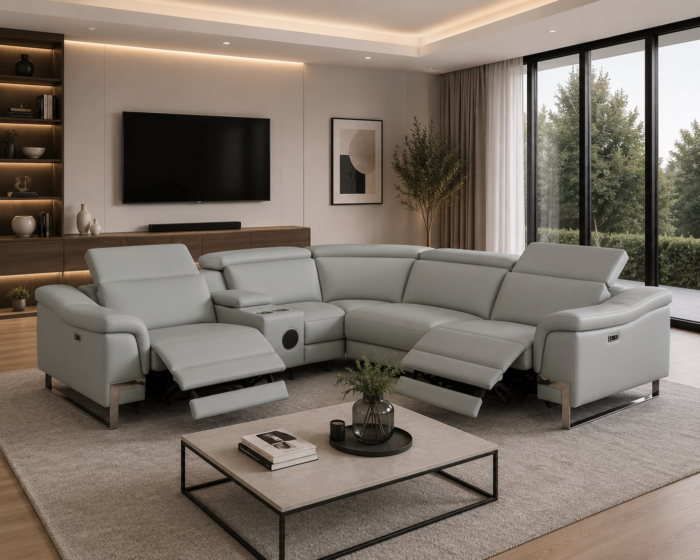 Spartacus Recliner Model 2025 Black, Gray or White.