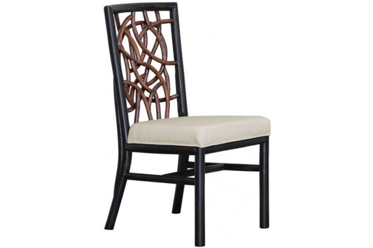 Trinidad Side Chair w/cushion SKU: PJS-1401-BLK-SC