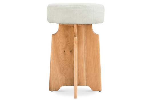 Jasper Boucle Fabric Counter Stool SKU: 837Cream-C