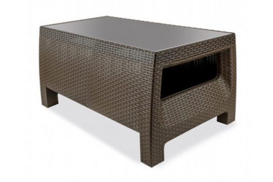 Plastique Coffee Table w/glass