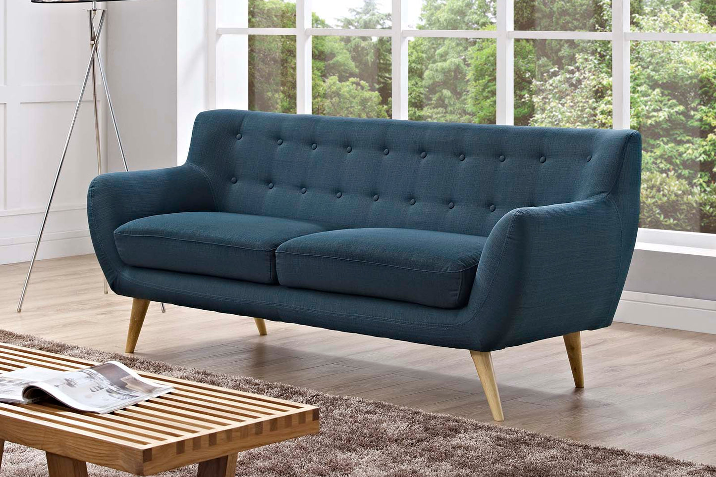 Remark Upholstered Fabric Sofa FREE SHIPPING.