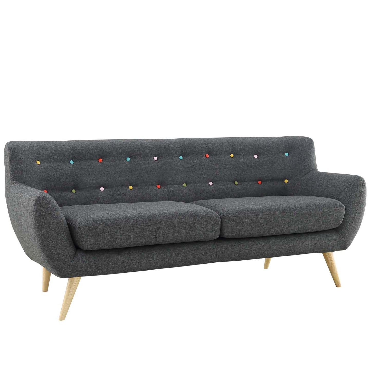 Remark Upholstered Fabric Sofa FREE SHIPPING.