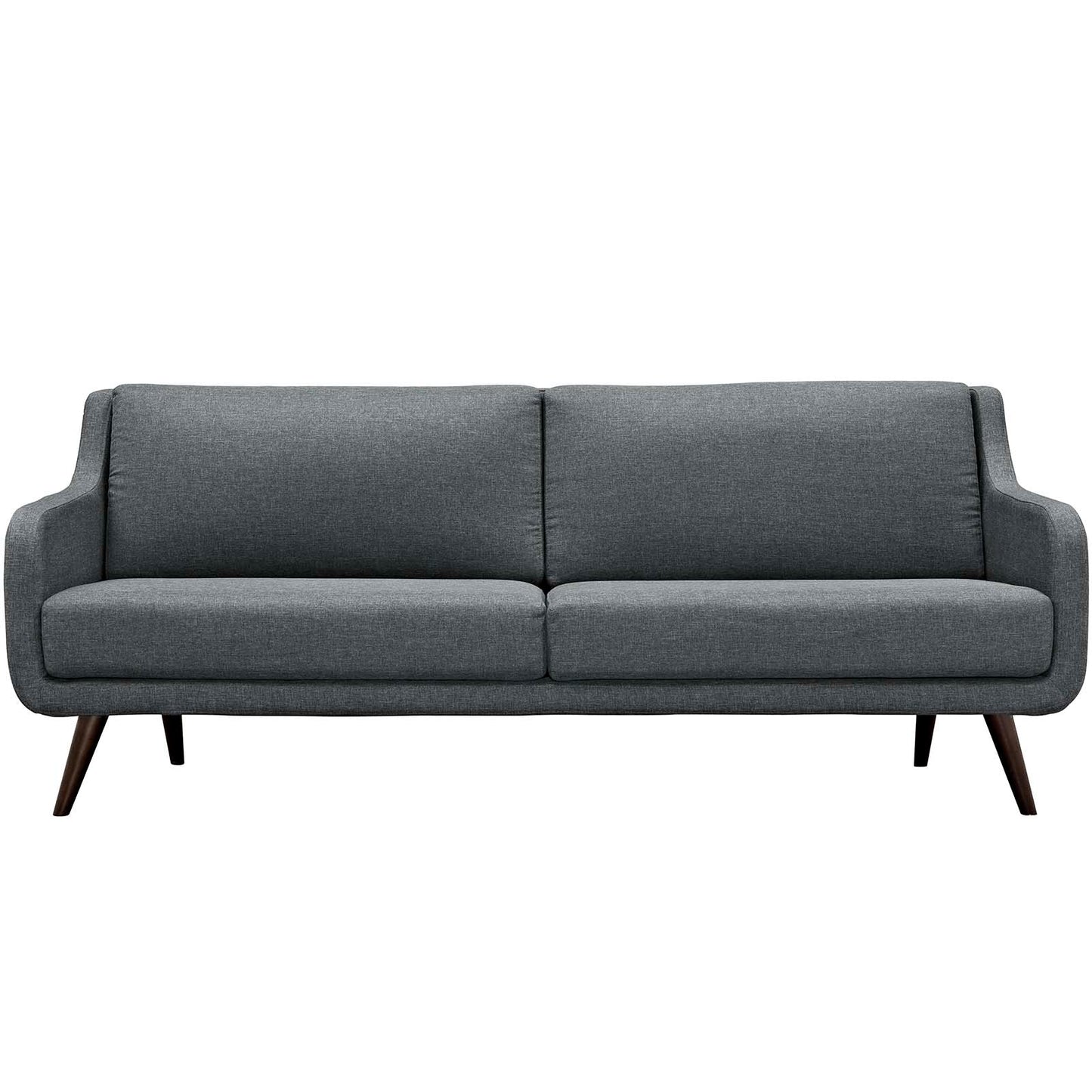 Verve Upholstered Fabric Sofa in Gray FREE SHIPPING.