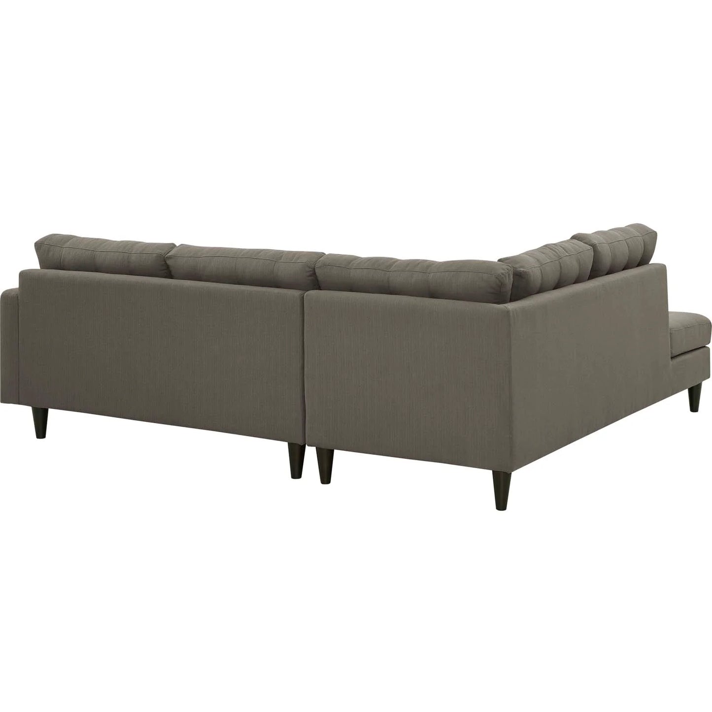 Empress 2 Piece Upholstered Fabric Left Facing Bumper Sectional FREE SHIPPING.
