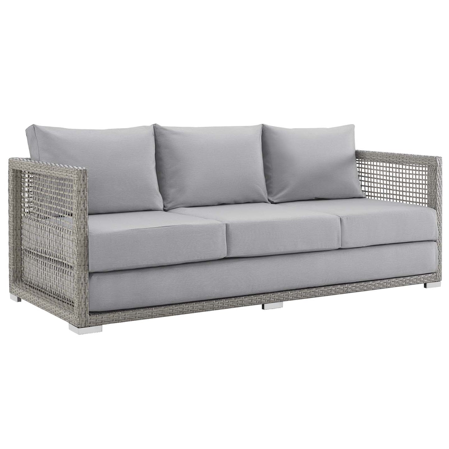 Aura Outdoor Patio Wicker Rattan Sofa FREE SHIPPING.