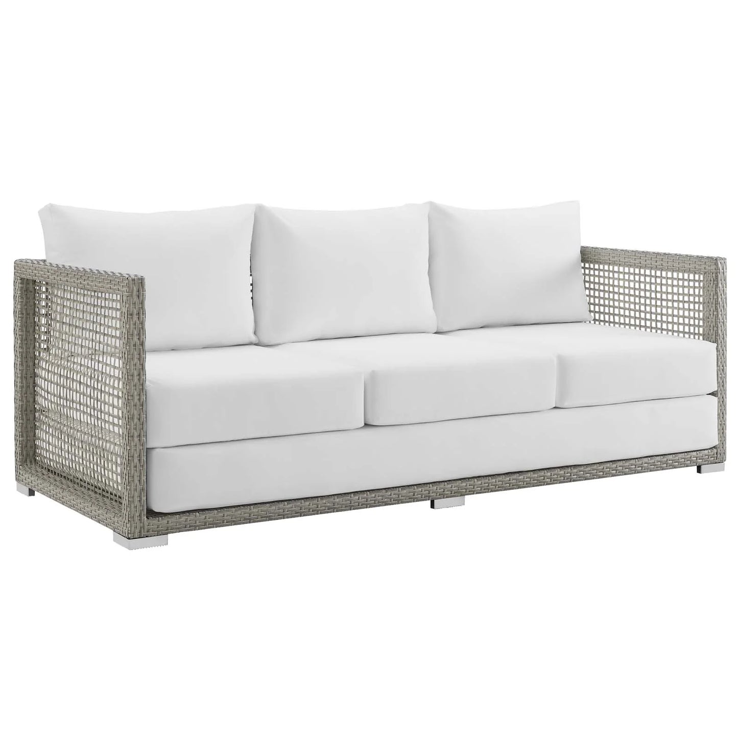 Aura Outdoor Patio Wicker Rattan Sofa FREE SHIPPING.