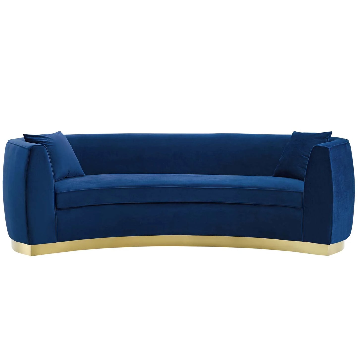 Resolute Curved Performance Velvet Sofa FREE SHIPPING.