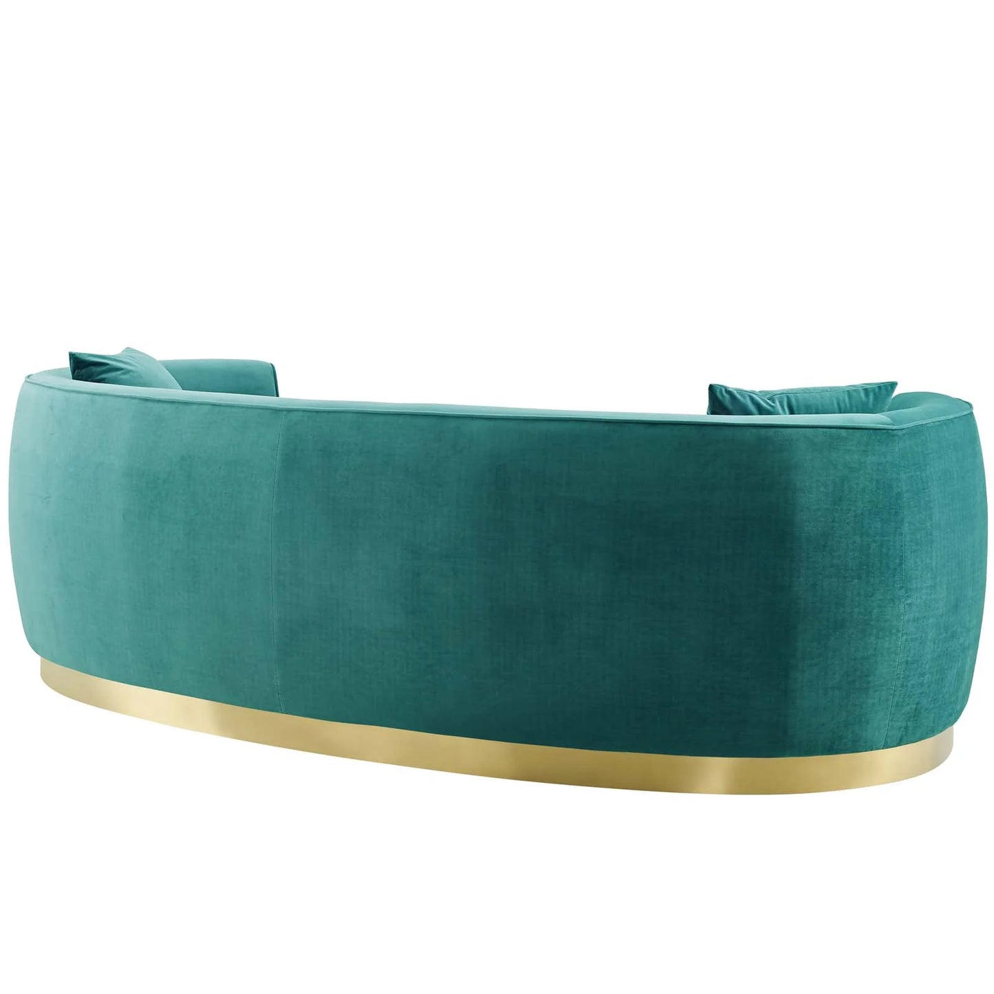 Resolute Curved Performance Velvet Sofa FREE SHIPPING.